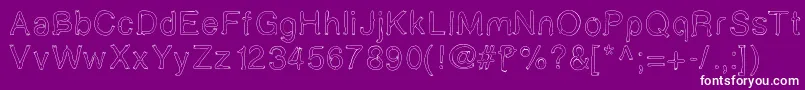 Boldstar Font – White Fonts on Purple Background