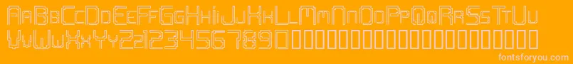 Openmrg Font – Pink Fonts on Orange Background