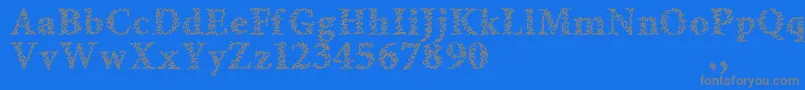 Weitere Informationen zur Amltrial-Schriftart Amltrial-Schriftart – Graue Schriften auf blauem Hintergrund