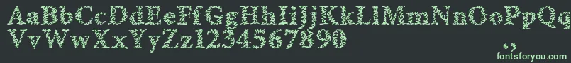Amltrial Font – Green Fonts on Black Background