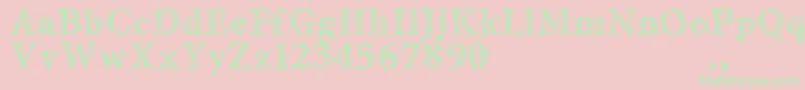 Amltrial Font – Green Fonts on Pink Background