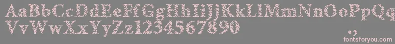 More about Amltrial Font Amltrial Font – Pink Fonts on Gray Background