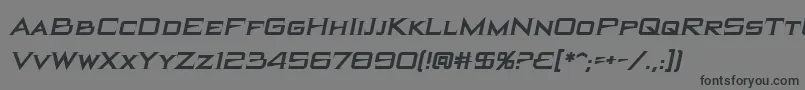 BlackholebbItal Font – Black Fonts on Gray Background
