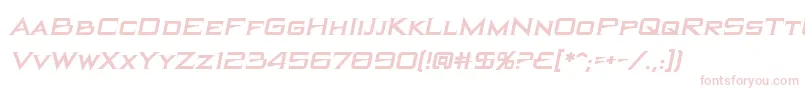 BlackholebbItal Font – Pink Fonts on White Background