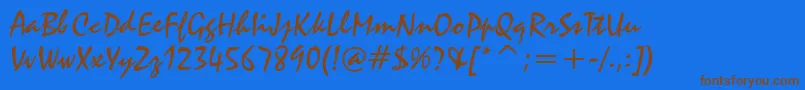 Más sobre la fuente StZephyrRegular fuente StZephyrRegular – Fuentes Marrones Sobre Fondo Azul