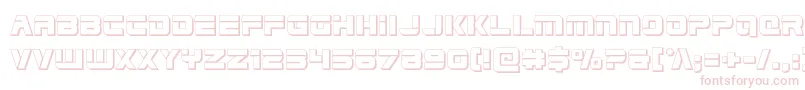 Шрифт Edgeracer3D – розовые шрифты