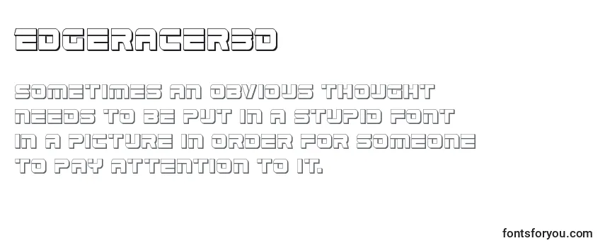 Обзор шрифта Edgeracer3D