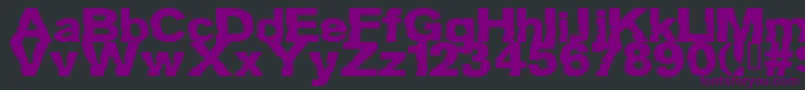 GroteskiBold Font – Purple Fonts on Black Background