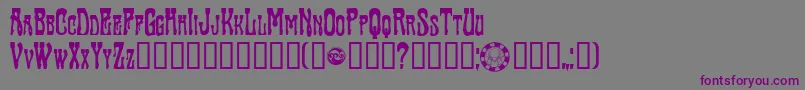 SluaghCreepy Font – Purple Fonts on Gray Background