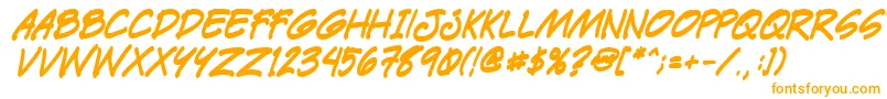 Paetrbi-Schriftart – Orangefarbene Schriften