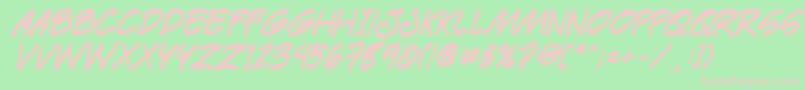 Paetrbi Font – Pink Fonts on Green Background