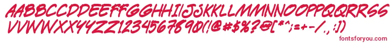 Шрифт Paetrbi – красные шрифты на белом фоне