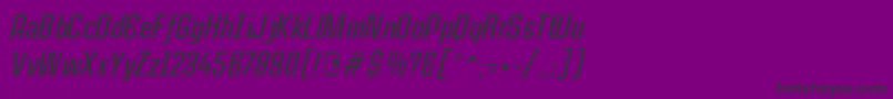 CasestudynooneLtMediumItalic Font – Black Fonts on Purple Background