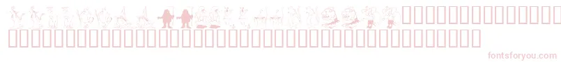 KrRpg Font – Pink Fonts on White Background