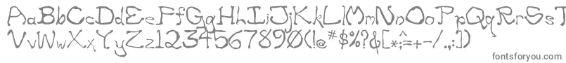 Шрифт Zippittey – серые шрифты на белом фоне