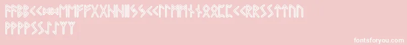 Graiprunic Font – White Fonts on Pink Background