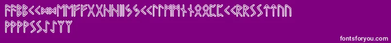 Graiprunic Font – White Fonts on Purple Background