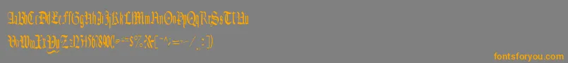 CelebrateRegular Font – Orange Fonts on Gray Background
