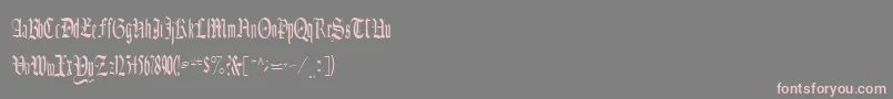 フォントCelebrateRegular – 灰色の背景にピンクのフォント