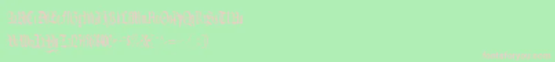 フォントCelebrateRegular – 緑の背景にピンクのフォント