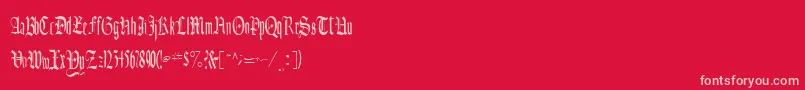CelebrateRegular-Schriftart – Rosa Schriften auf rotem Hintergrund