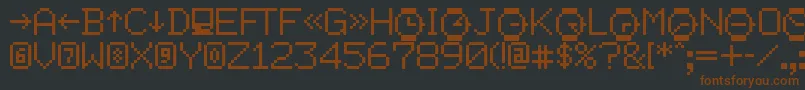 Facsimilell Font – Brown Fonts on Black Background