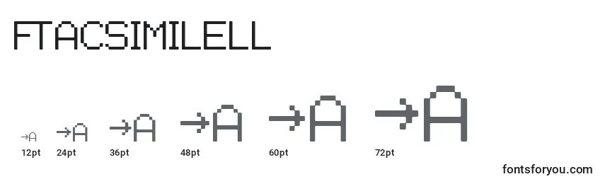Facsimilell Font Sizes