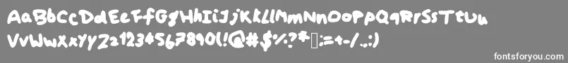 Koshari Font – White Fonts on Gray Background