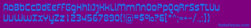 Plasmatica Font – Blue Fonts on Purple Background