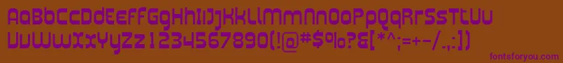Plasmatica Font – Purple Fonts on Brown Background