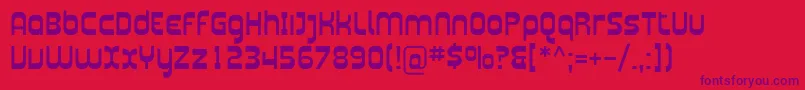 Plasmatica Font – Purple Fonts on Red Background