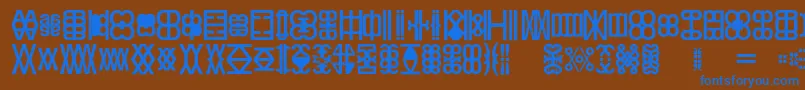 Подробнее о шрифте Kwarthel Шрифт Kwarthel – синие шрифты на коричневом фоне