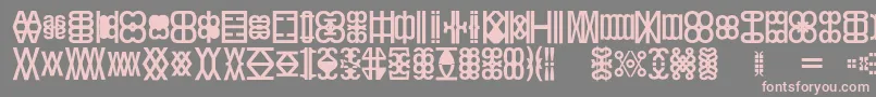 Kwarthel Font – Pink Fonts on Gray Background