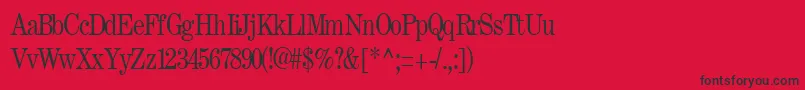 FastRegular Font – Black Fonts on Red Background