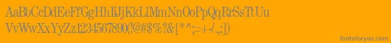 Więcej informacji o czcionce FastRegular Czcionka FastRegular – szare czcionki na pomarańczowym tle