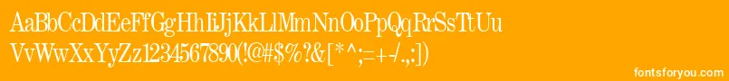 フォントFastRegular – オレンジの背景に白い文字