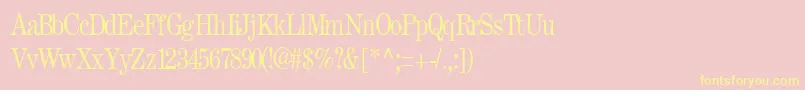 FastRegular Font – Yellow Fonts on Pink Background
