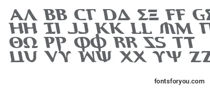 Schriftart AegisLeftalic