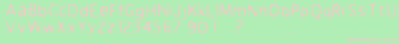 Anorexia Font – Pink Fonts on Green Background