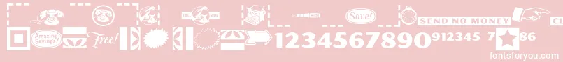 フォントPfcommerce – ピンクの背景に白い文字