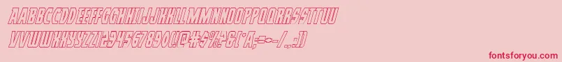 Prowleroutital Font – Red Fonts on Pink Background