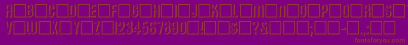 Archer Font – Brown Fonts on Purple Background