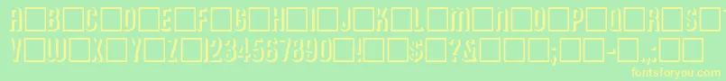 Archer Font – Yellow Fonts on Green Background