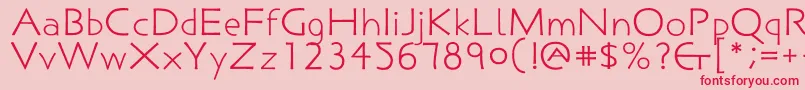 Sigismundus Font – Red Fonts on Pink Background