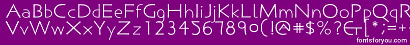 Sigismundus Font – White Fonts on Purple Background