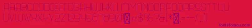 ScienceFairLight Font – Purple Fonts on Red Background