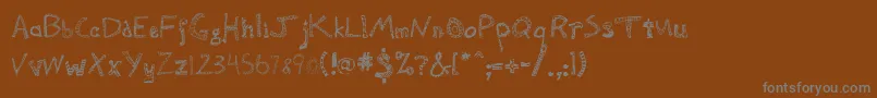Шрифт CamdenRegular – серые шрифты на коричневом фоне