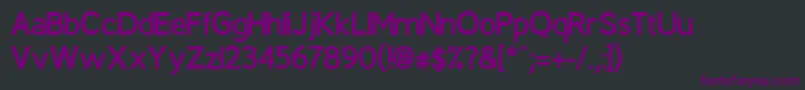 Шрифт BerlinBold – фиолетовые шрифты на чёрном фоне