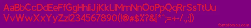 BerlinBold Font – Red Fonts on Purple Background