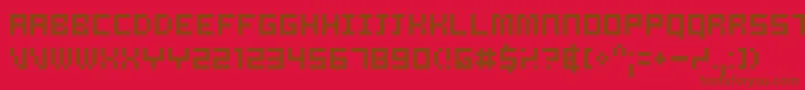 Police Samsrg – polices brunes sur fond rouge